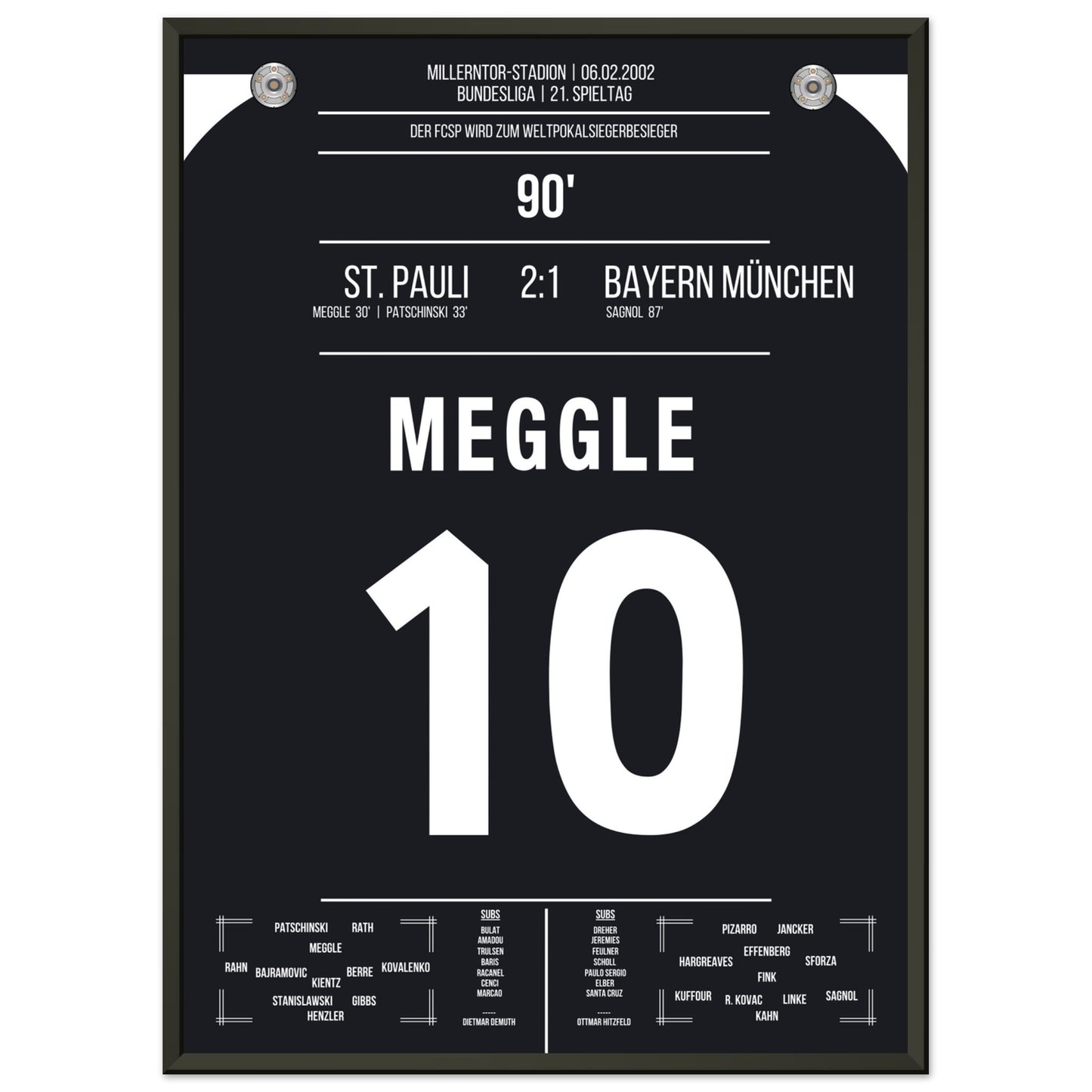 Die Geburtsstunde der Weltpokalsiegerbesieger 50x70-cm-20x28-Schwarzer-Aluminiumrahmen