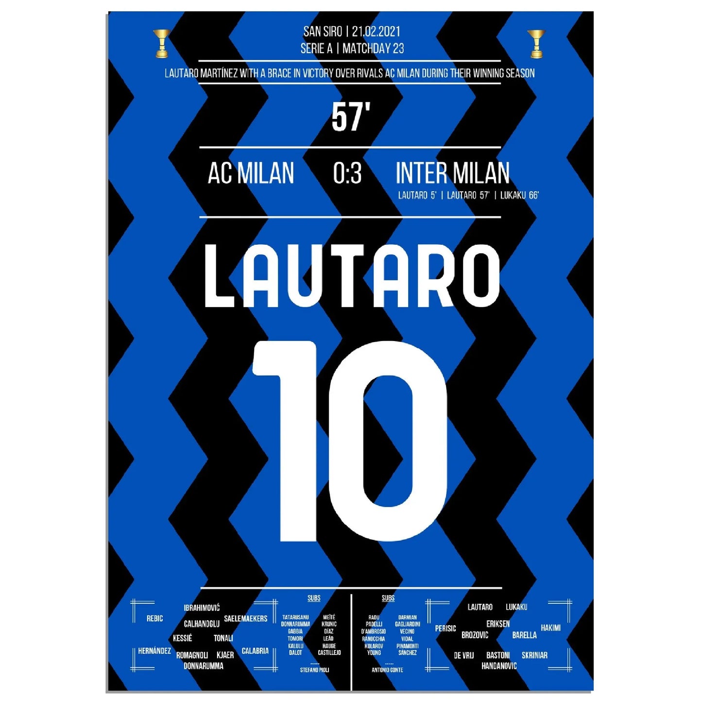Lautaro's Tor beim Sieg im Derby auf dem Weg zum ersten Scudetto nach 11 Jahren