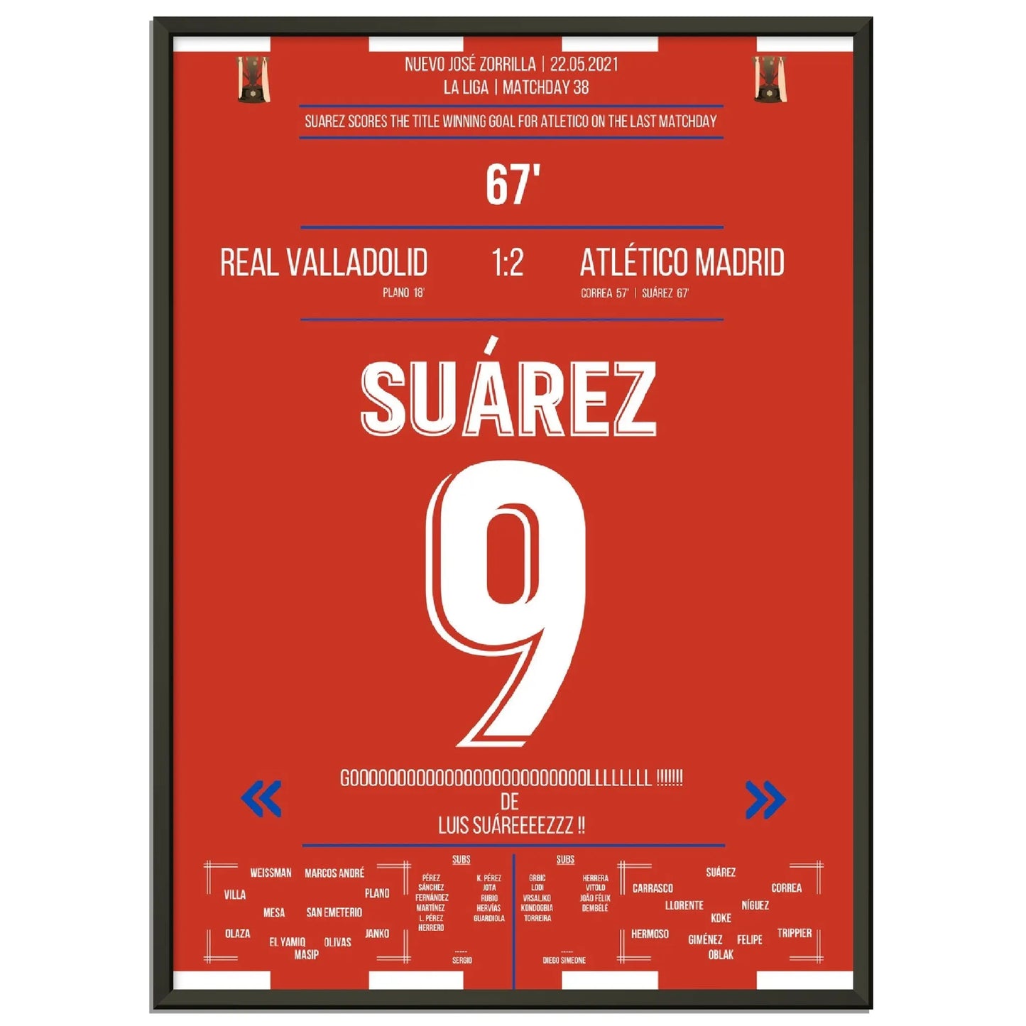 Suarez mit Siegtor zur Meisterschaft am letzten Spieltag