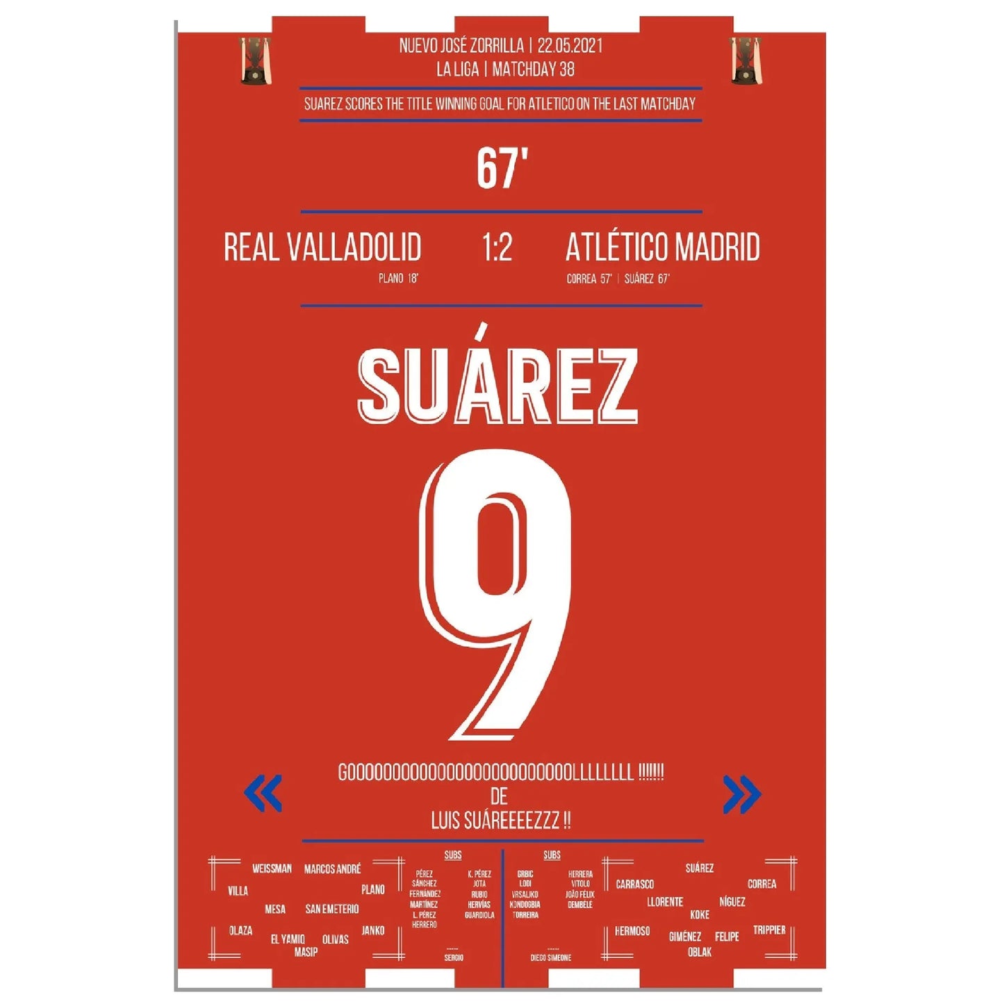 Suarez mit Siegtor zur Meisterschaft am letzten Spieltag