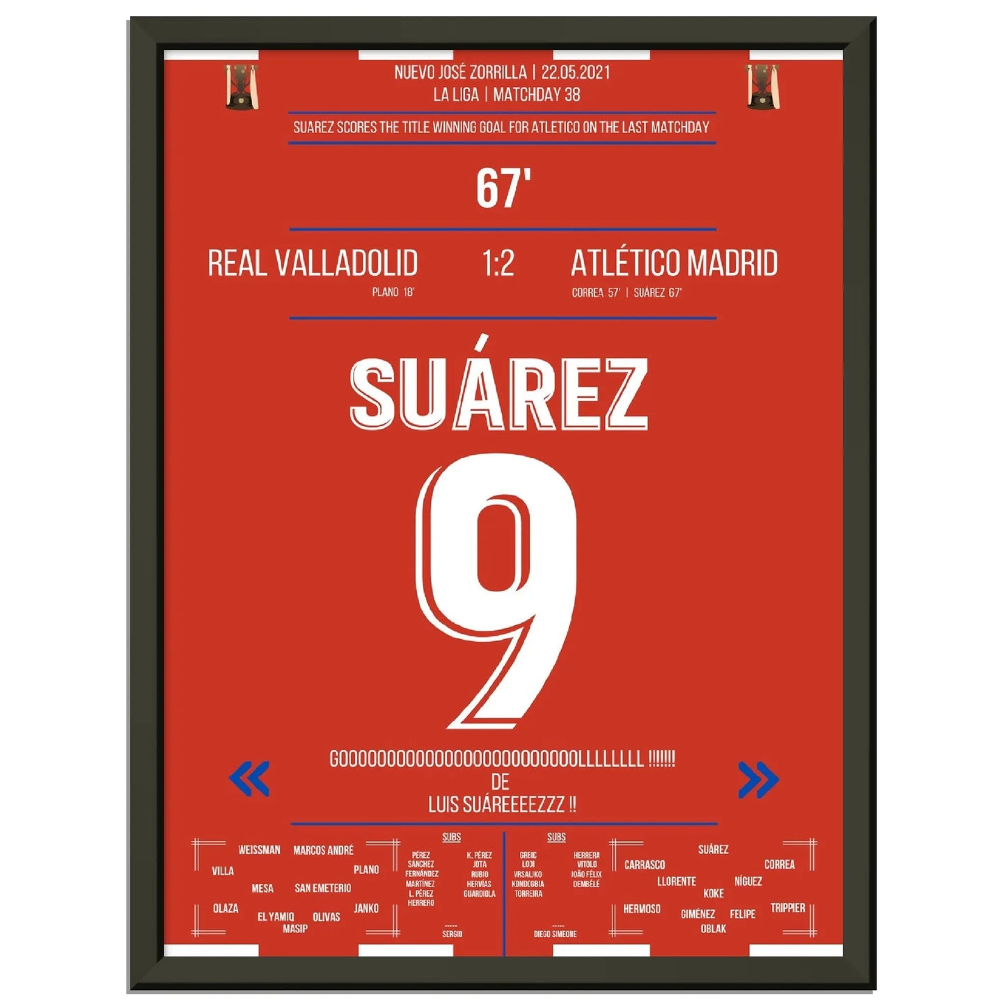Suarez mit Siegtor zur Meisterschaft am letzten Spieltag