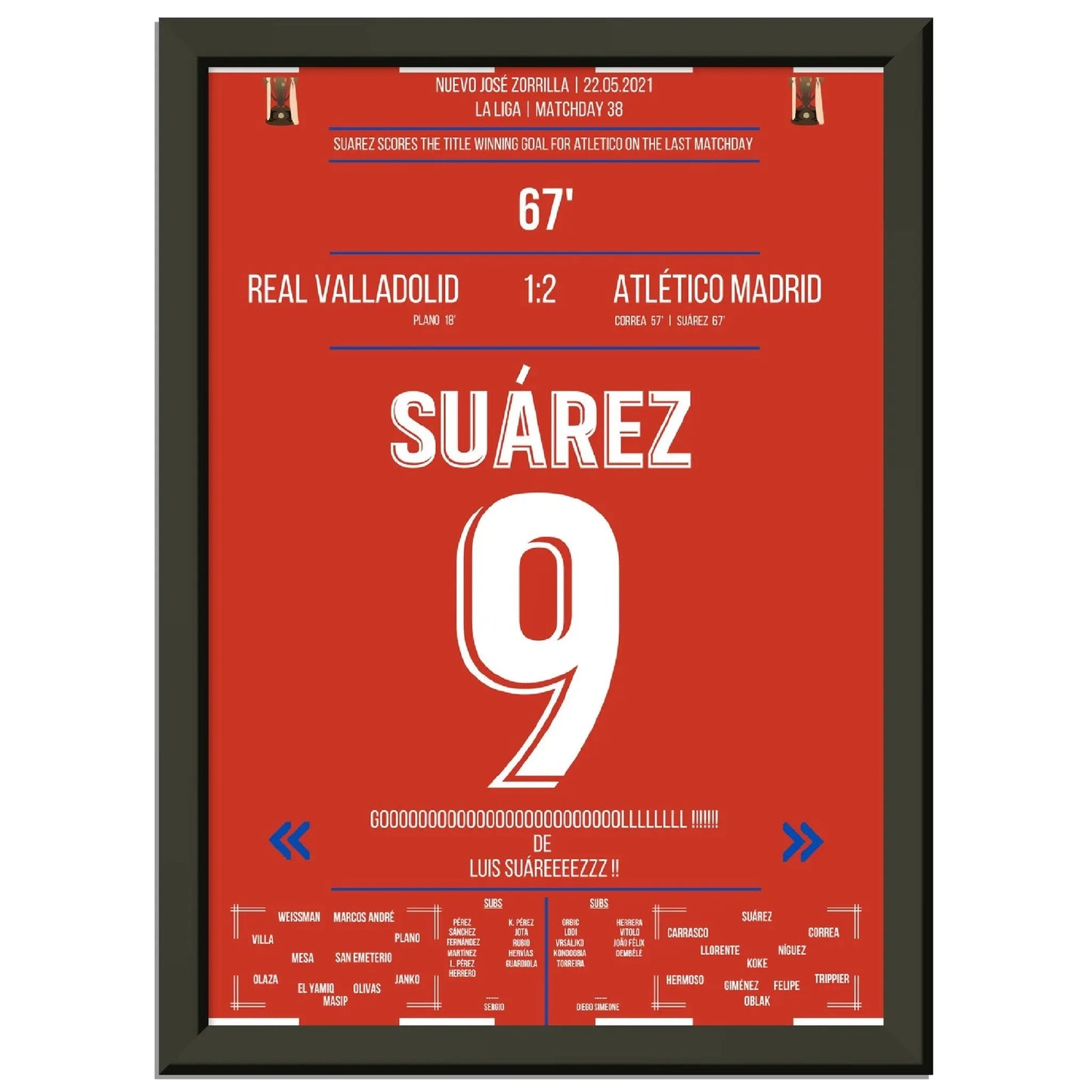 Suarez mit Siegtor zur Meisterschaft am letzten Spieltag