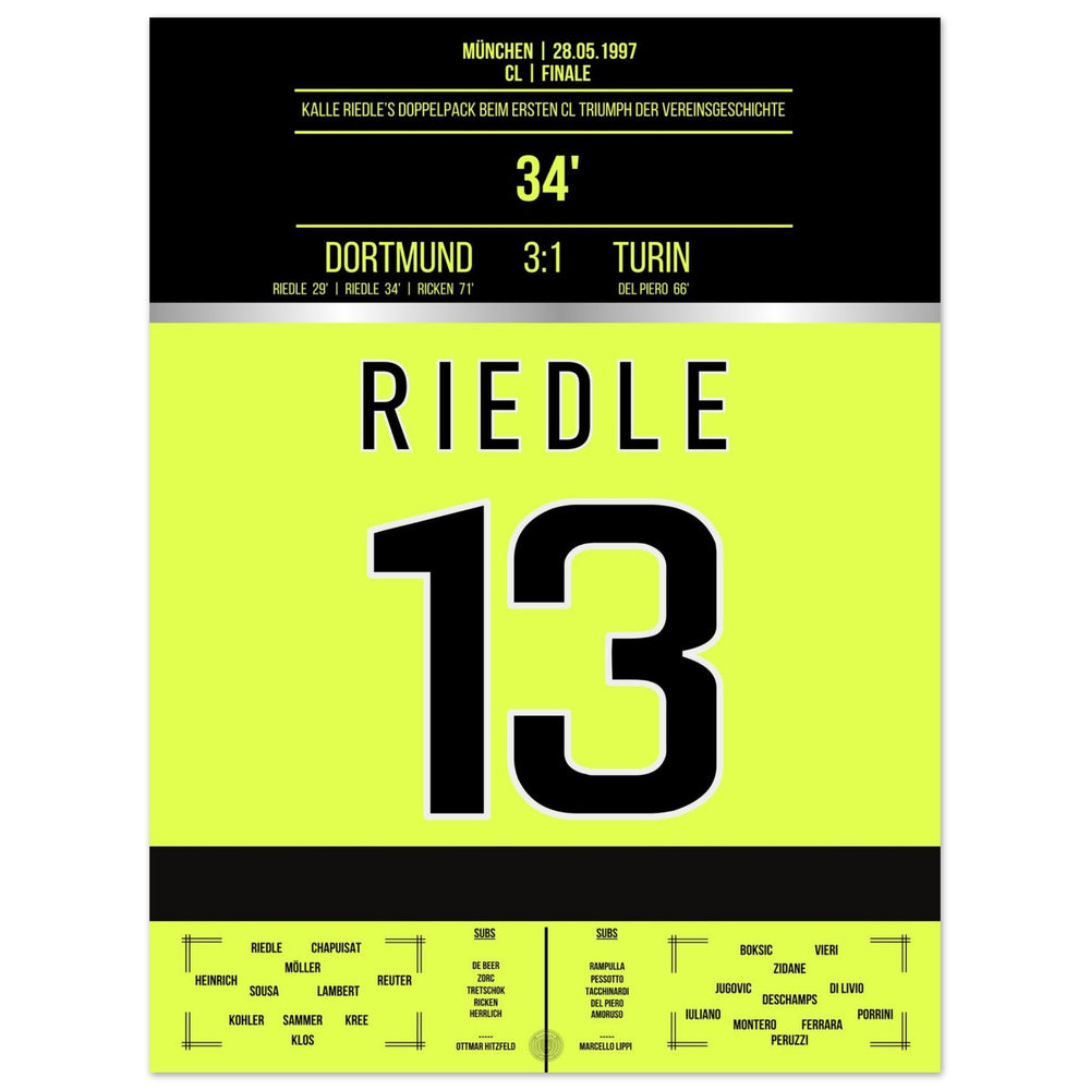 Riedle's dubbele goal in de finale van 1997