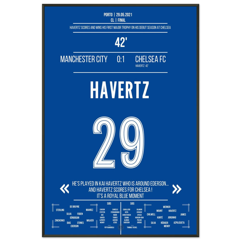 English final 2021 decided by Kai Havertz's goal