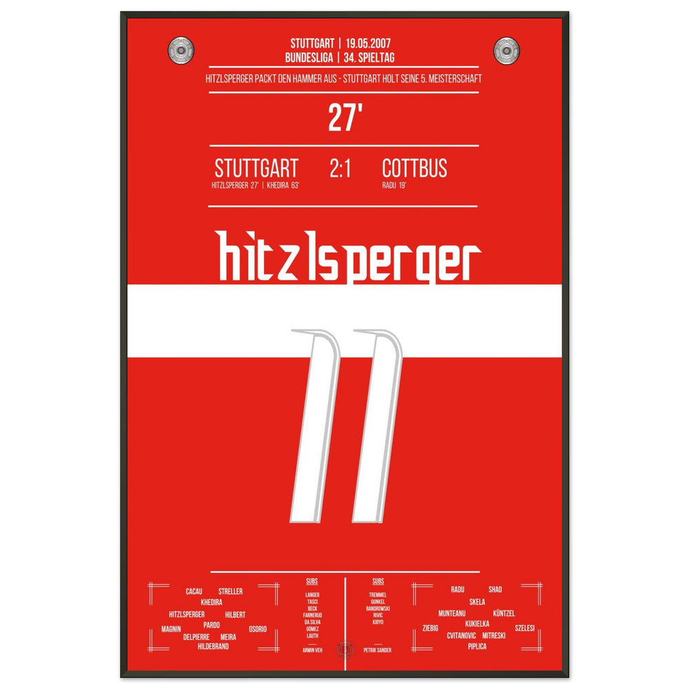 Hitzlsperger-hamer bij de overwinning van Stuttgart op het kampioenschap in 2007