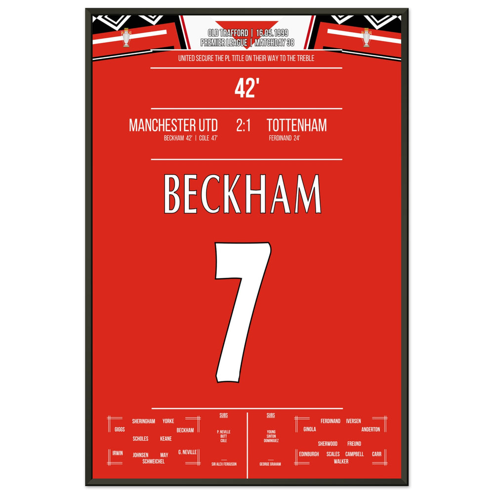 Beckham's goal in the 1999 championship win