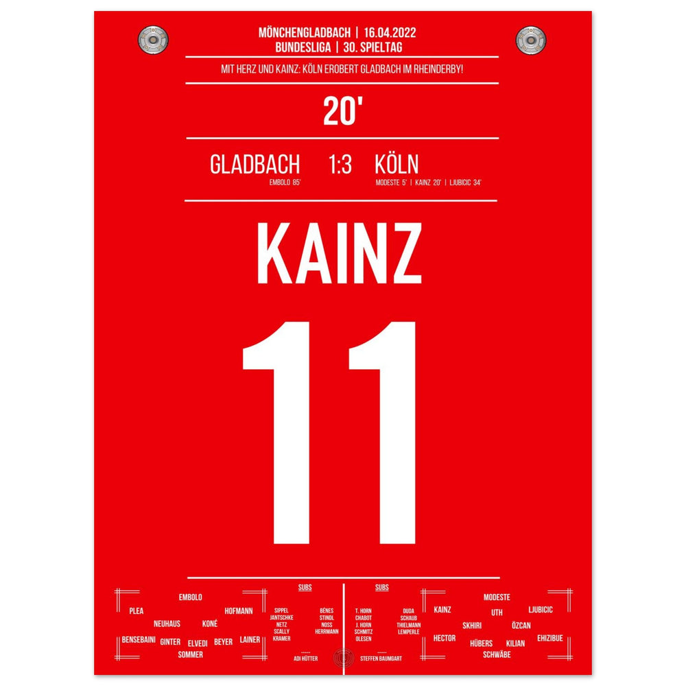 Cologne Derby victory in Mönchengladbach Bundesliga season 2021/22