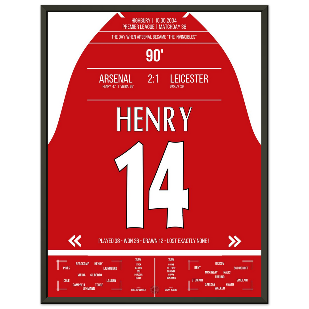 The birth of the "Invincibles" in 2004