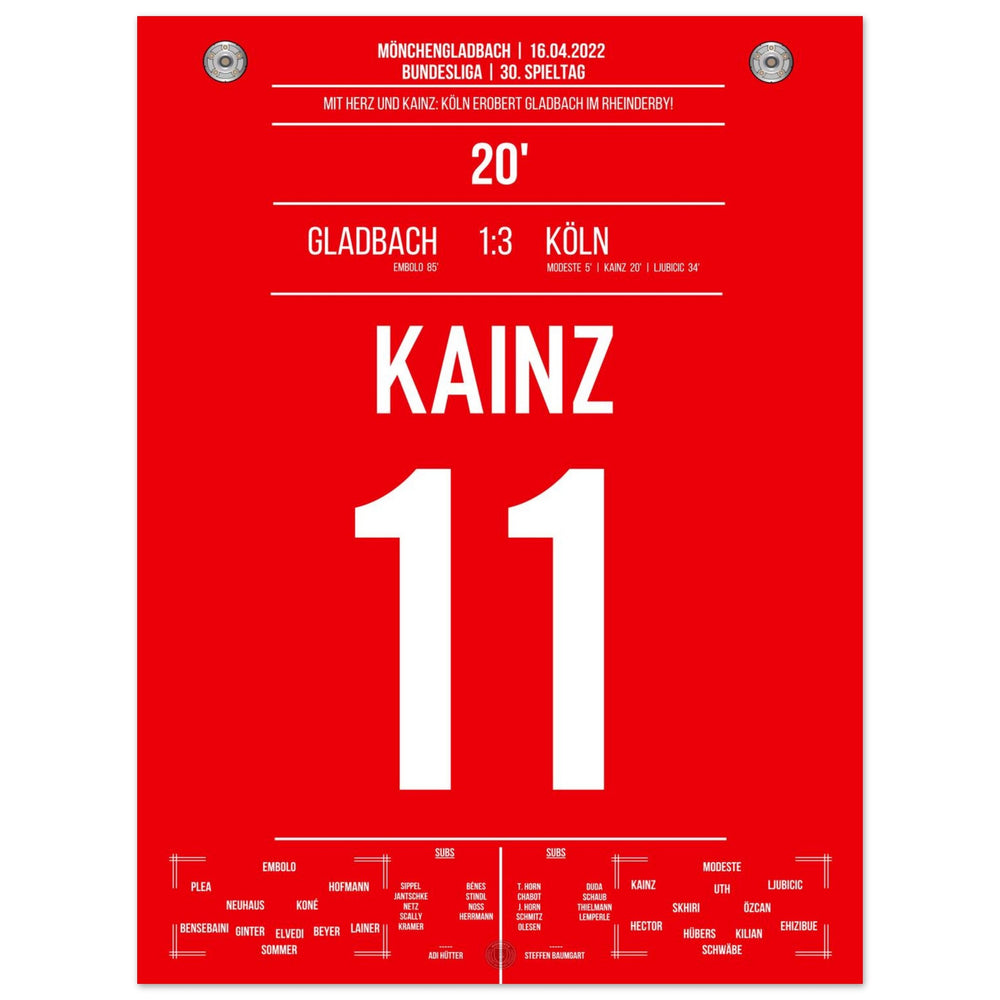 Cologne Derby victory in Mönchengladbach Bundesliga season 2021/22