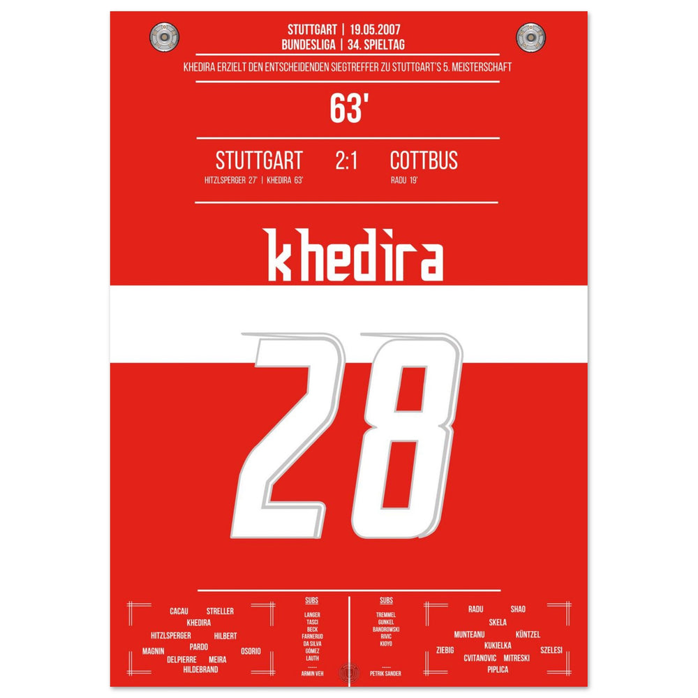 Khedira kopt Stuttgart naar het kampioenschap 2007