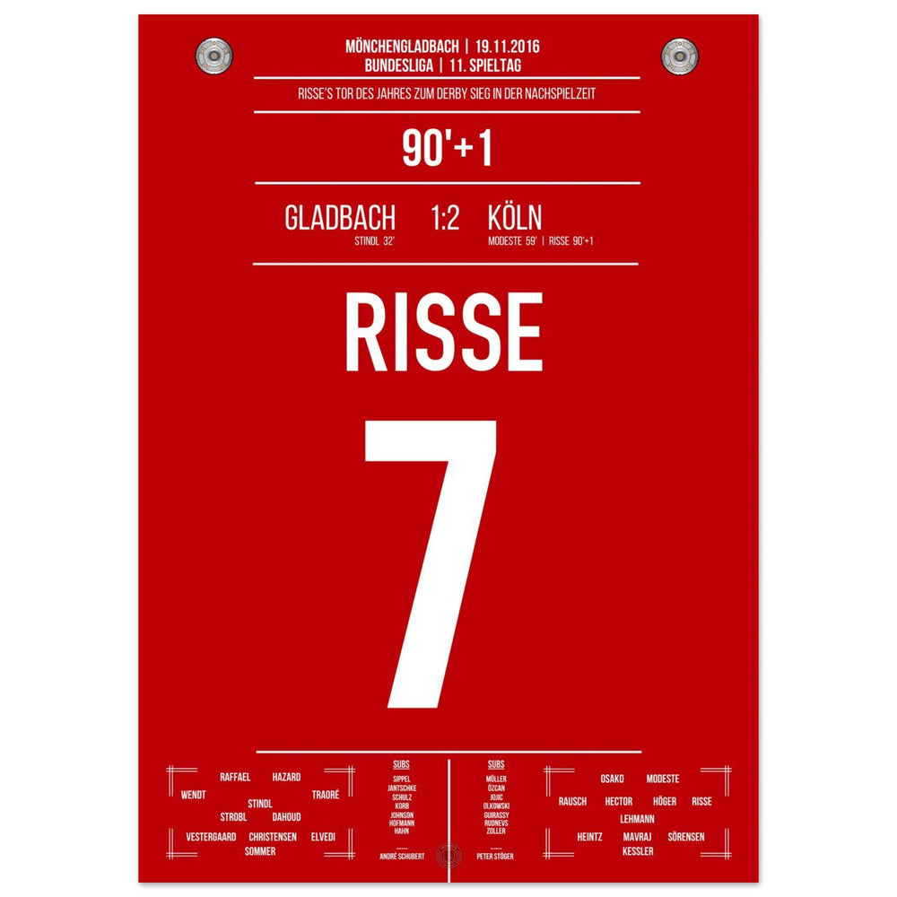 Risse's Goal of the Year 2016 in the derby against Mönchengladbach