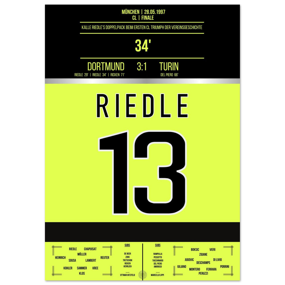 Riedle's dubbele goal in de finale van 1997