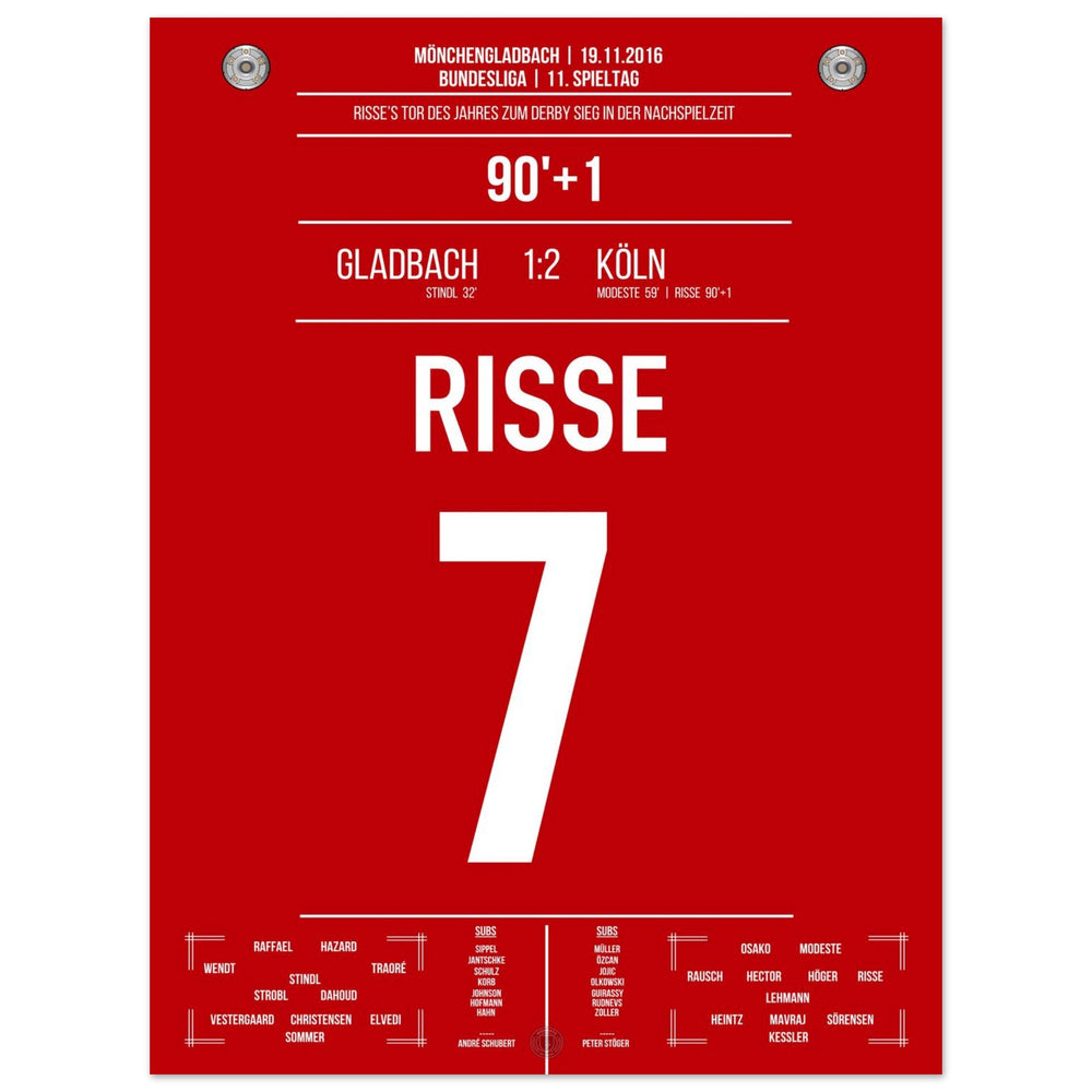 Risse's Goal of the Year 2016 in the derby against Mönchengladbach