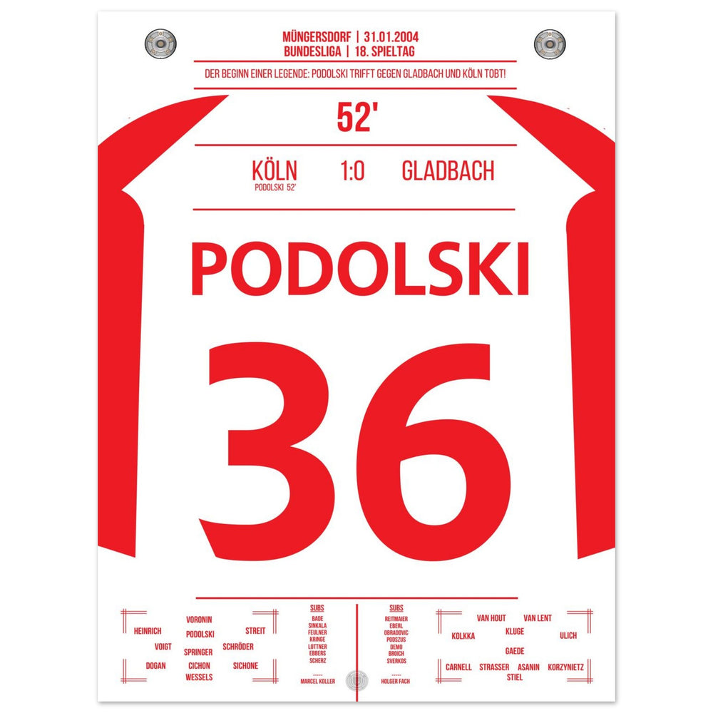 Podolski the match winner in the derby for Cologne's first victory against Gladbach after 6 years.