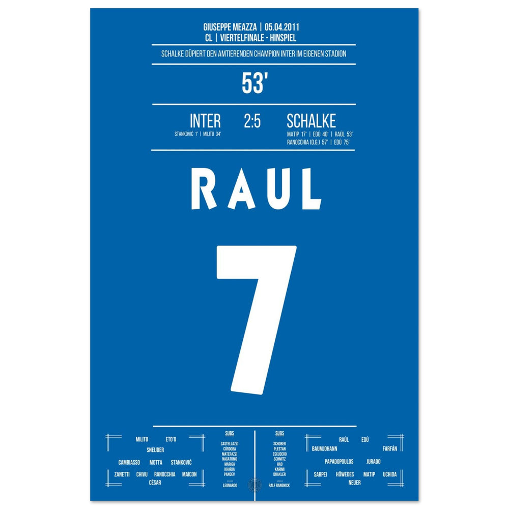 Raul-show bij gala-overwinning tegen titelverdediger Inter in de kwartfinale 2011