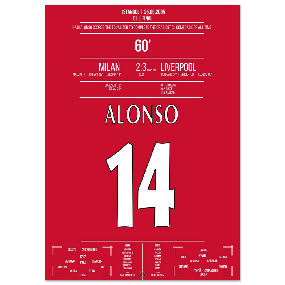 Xabi Alonso Ausgleich macht das Final-Comeback komplett !
