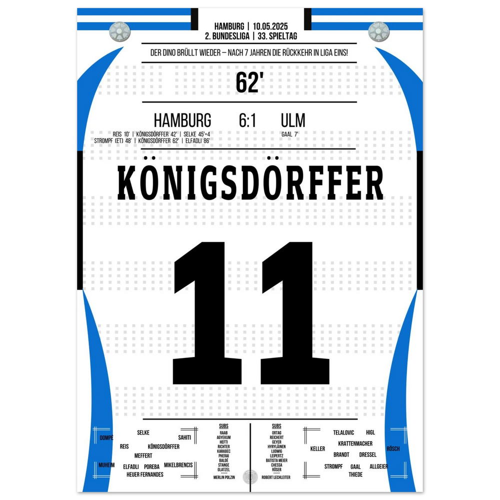 Der Dino kehrt nach 7 Jahren endlich zurück in die Bundesliga