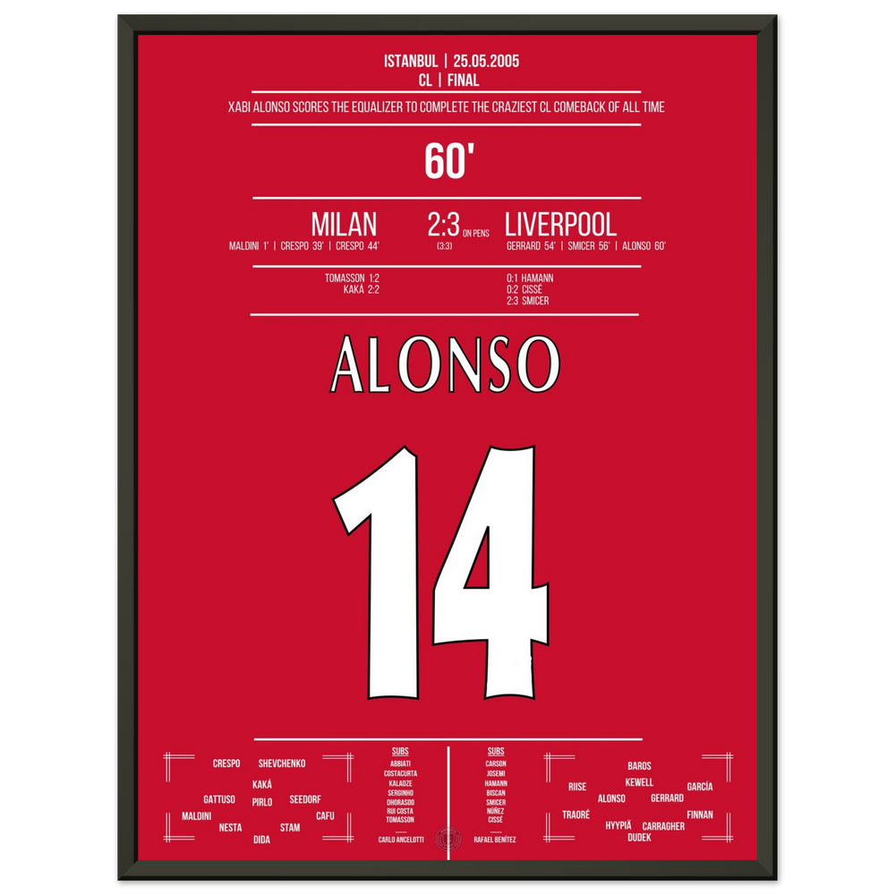 Xabi Alonso Ausgleich macht das Final-Comeback komplett !