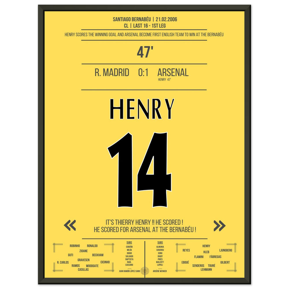 Legendary solo goal by Thierry Henry at the Bernabeu 2006