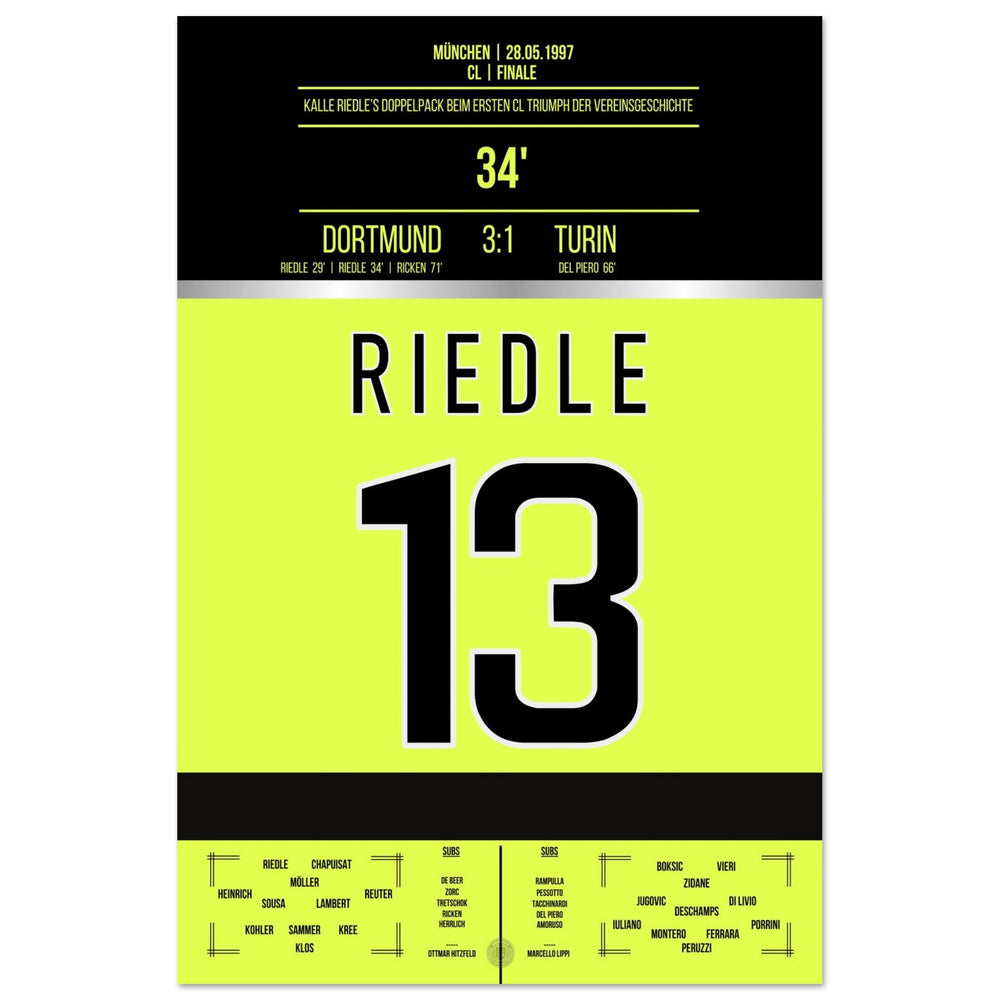 Riedle's dubbele goal in de finale van 1997