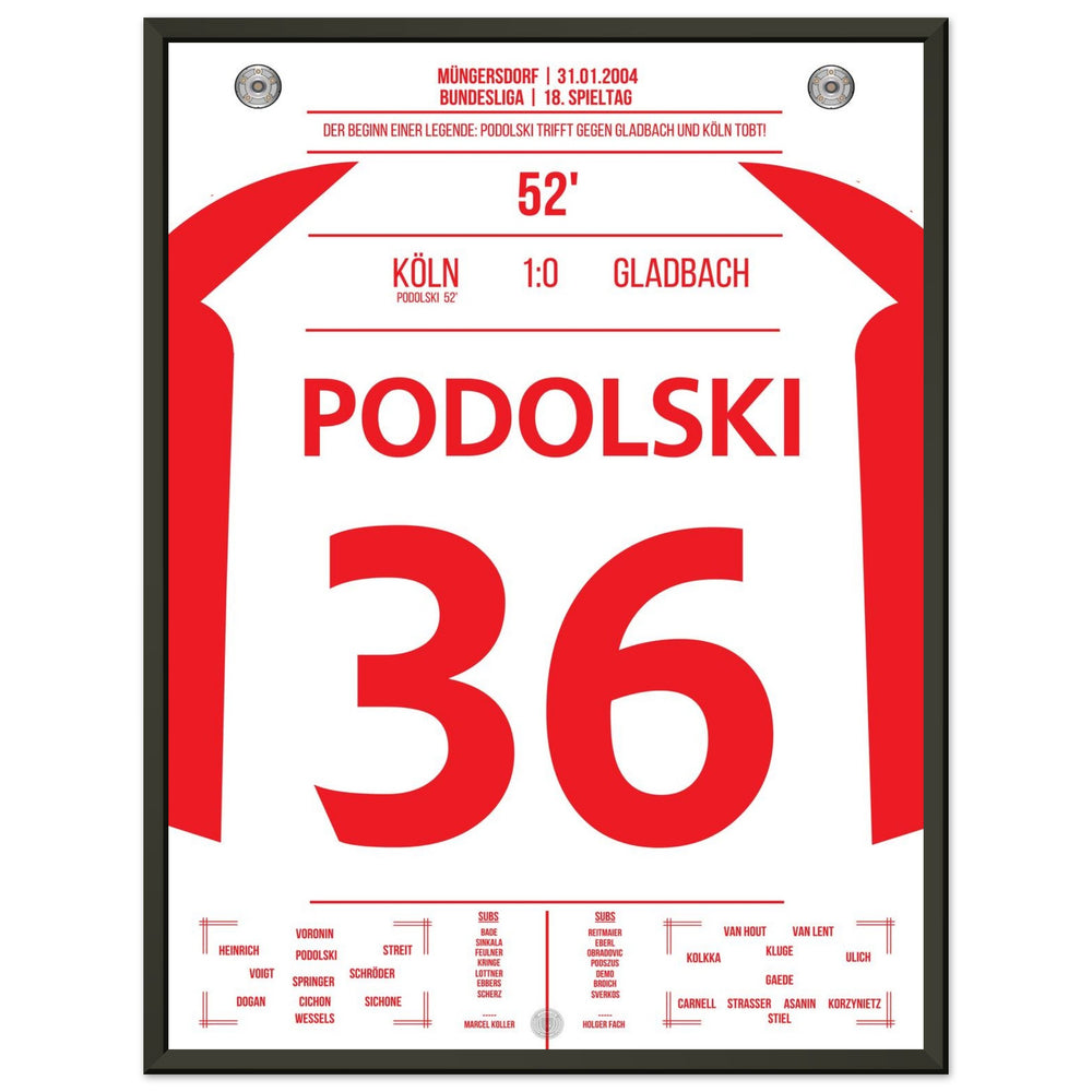 Podolski the match winner in the derby for Cologne's first victory against Gladbach after 6 years.