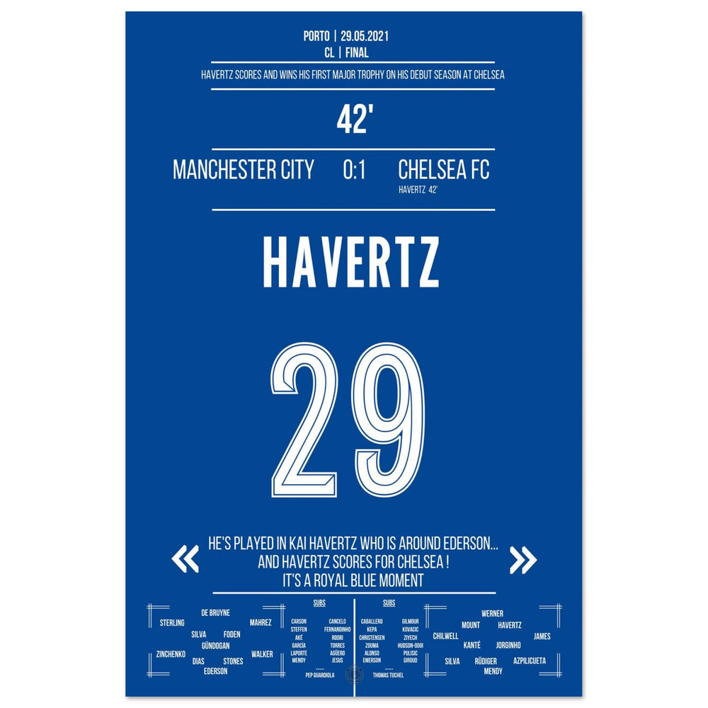 English final 2021 decided by Kai Havertz's goal