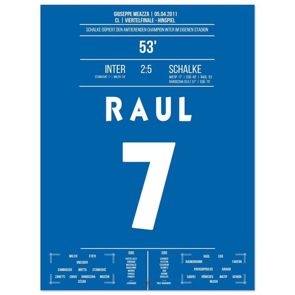 Raul-show bij gala-overwinning tegen titelverdediger Inter in de kwartfinale 2011
