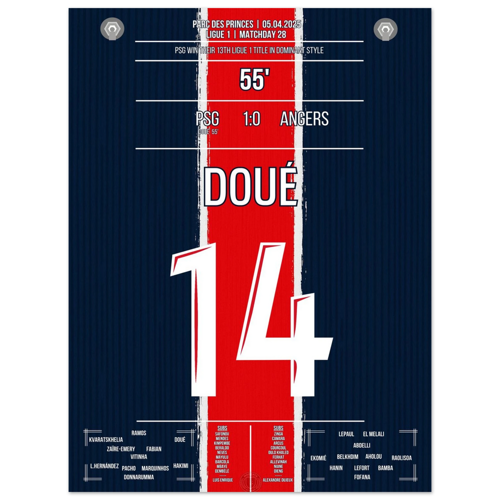 <tc>Doué scoort en PSG pakt zijn 13e Ligue 1-titel





</tc>