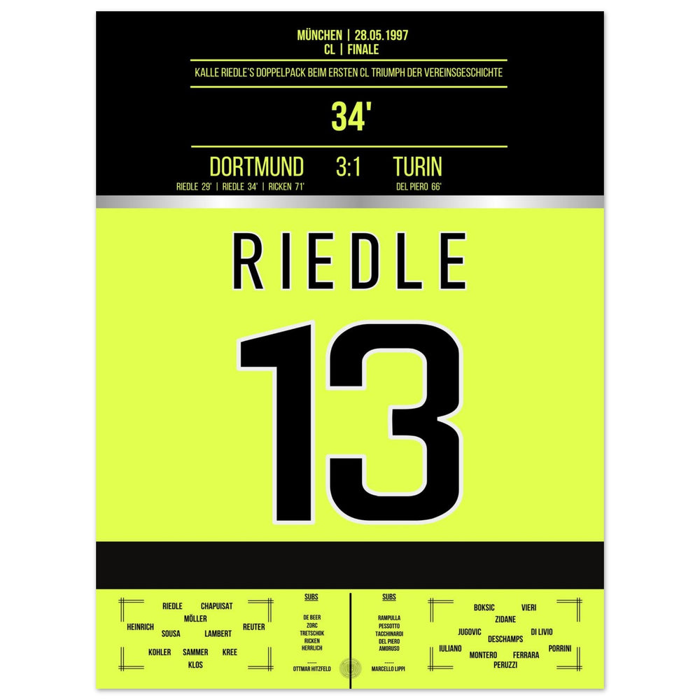 Riedle's dubbele goal in de finale van 1997