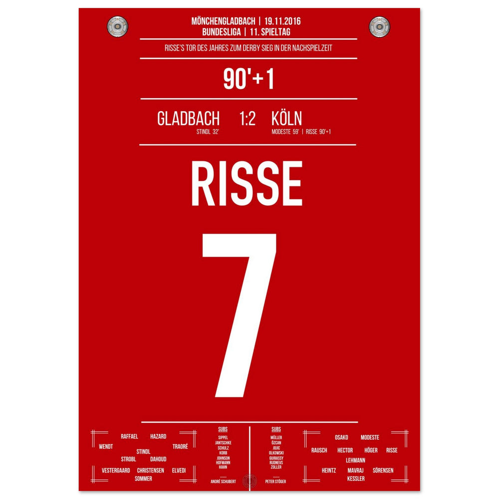 Risse's Goal of the Year 2016 in the derby against Mönchengladbach