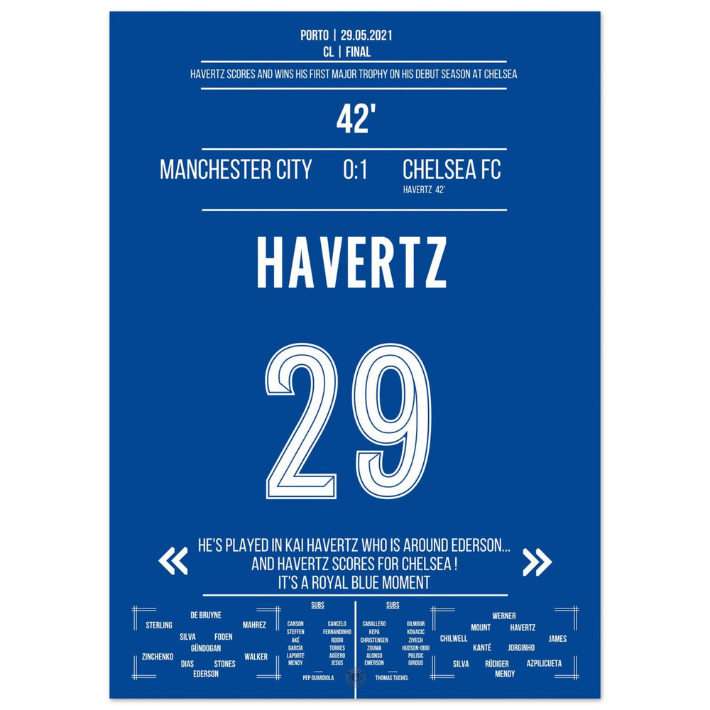 English final 2021 decided by Kai Havertz's goal