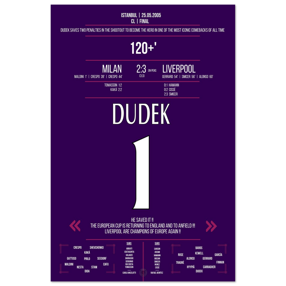 This one night in Istanbul - Dudek the hero in the final 2005