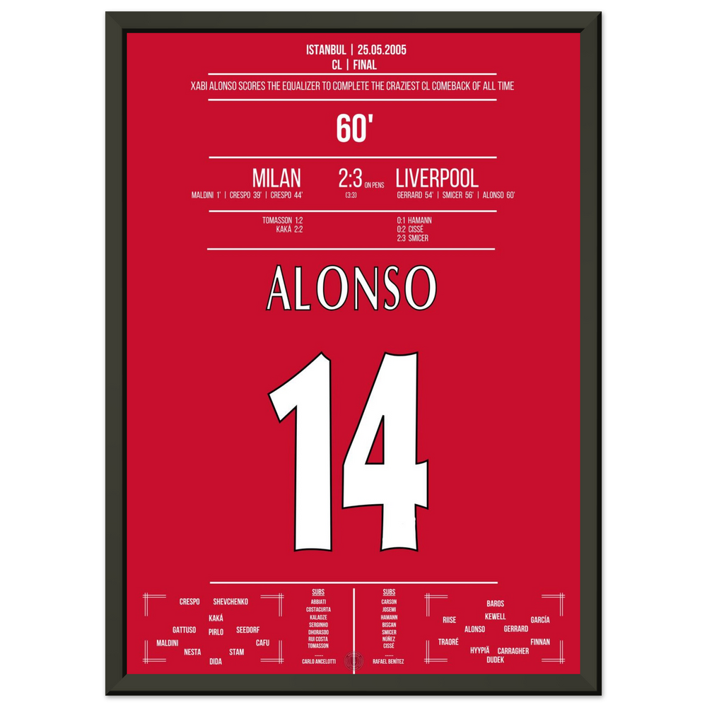 Xabi Alonso Ausgleich macht das Final-Comeback komplett !