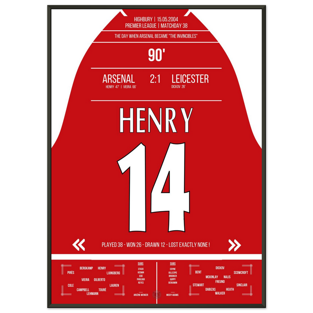 The birth of the "Invincibles" in 2004