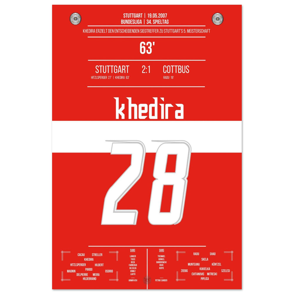 Khedira kopt Stuttgart naar het kampioenschap 2007