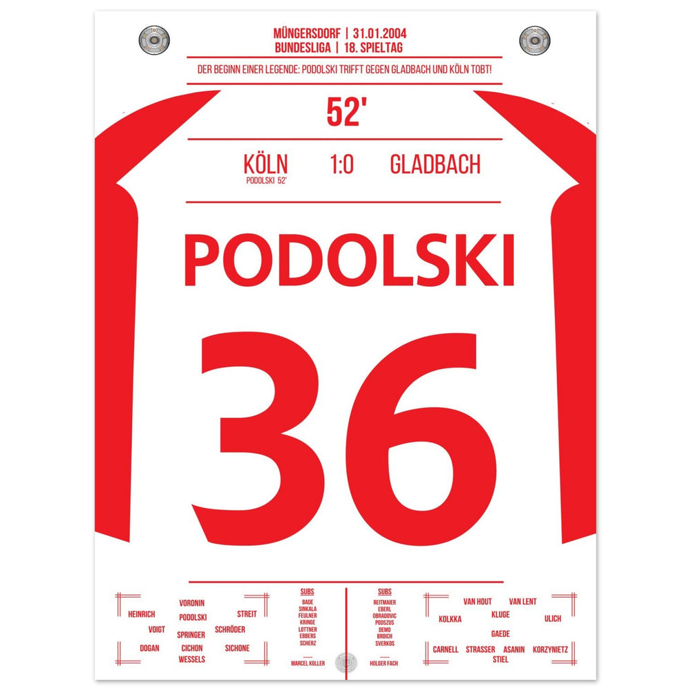 Podolski the match winner in the derby for Cologne's first victory against Gladbach after 6 years.