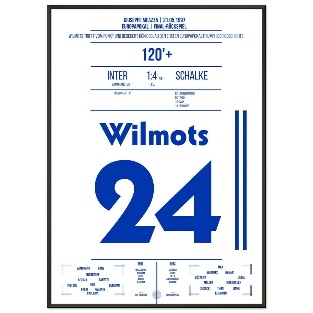 Marc Wilmots' omgezette penalty in de finale van 1997 tegen Inter