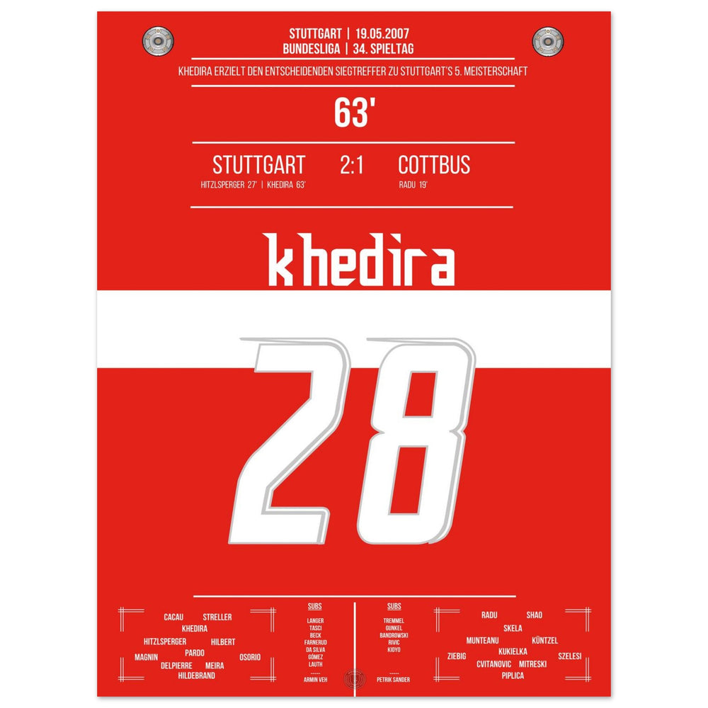 Khedira kopt Stuttgart naar het kampioenschap 2007