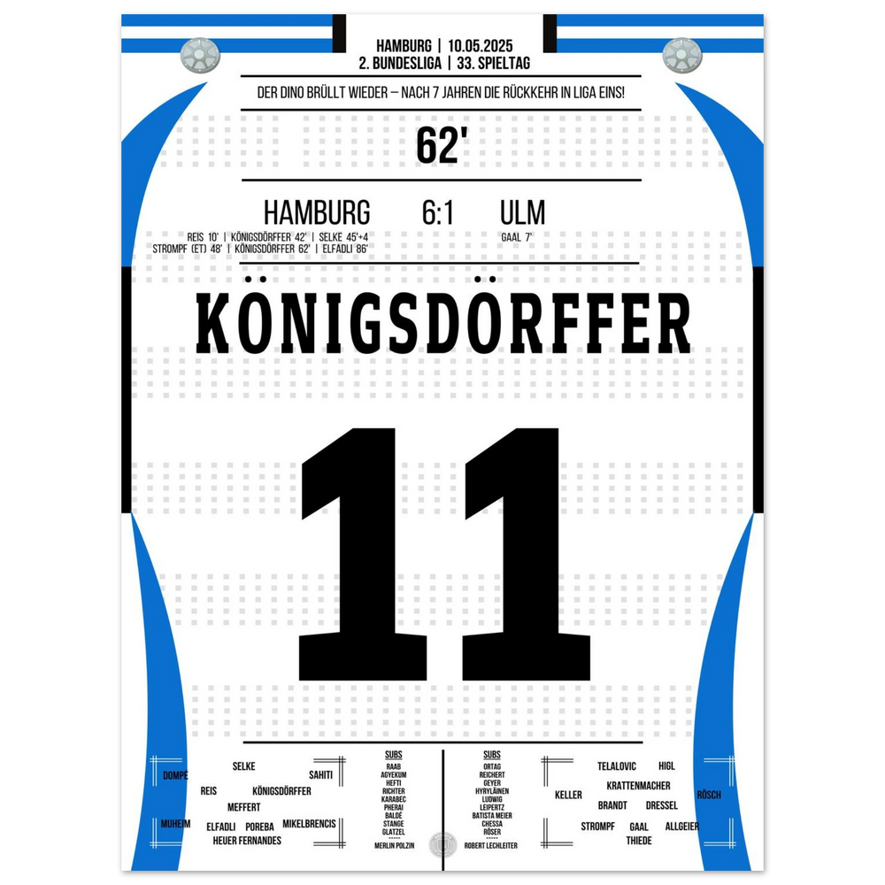 Der Dino kehrt nach 7 Jahren endlich zurück in die Bundesliga