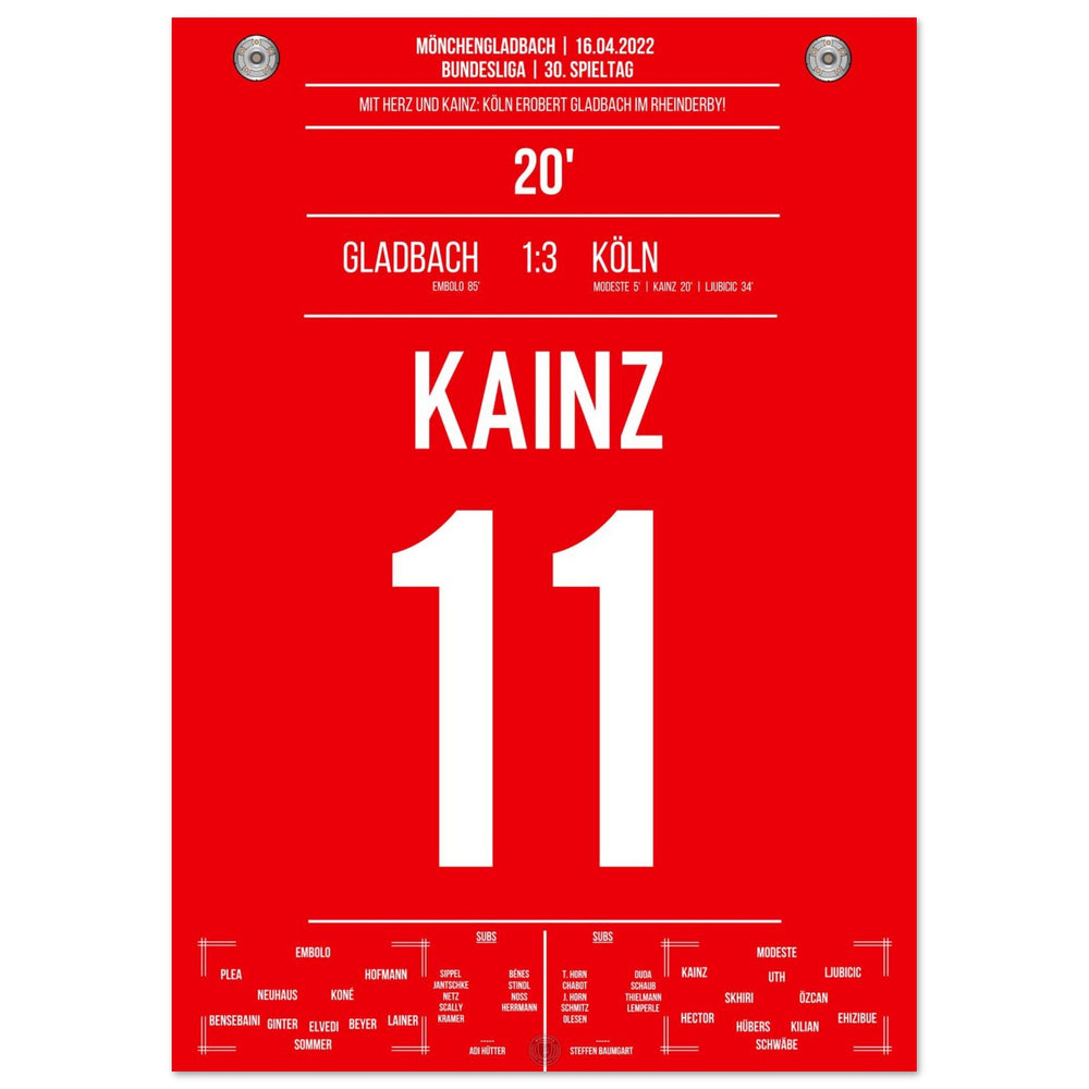 Cologne Derby victory in Mönchengladbach Bundesliga season 2021/22