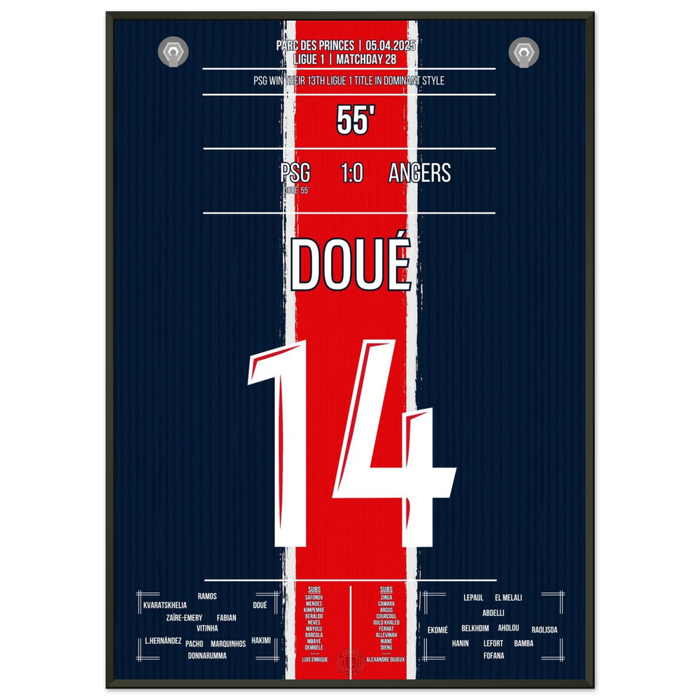 <tc>Doué scoort en PSG pakt zijn 13e Ligue 1-titel





</tc>