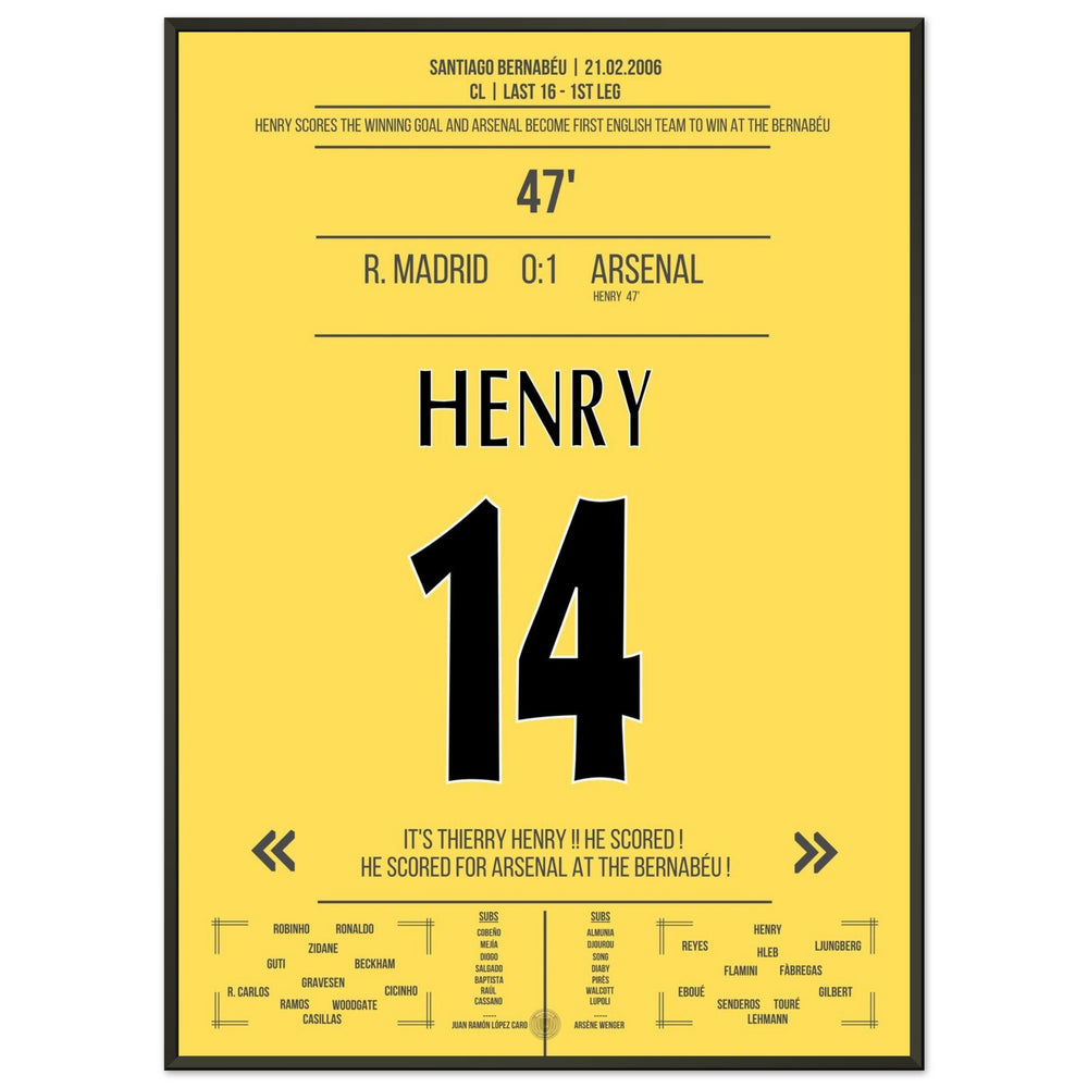 Legendary solo goal by Thierry Henry at the Bernabeu 2006