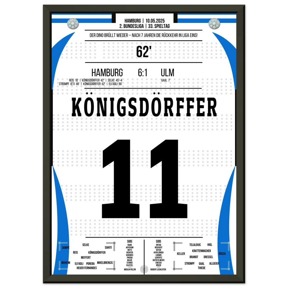 Der Dino kehrt nach 7 Jahren endlich zurück in die Bundesliga