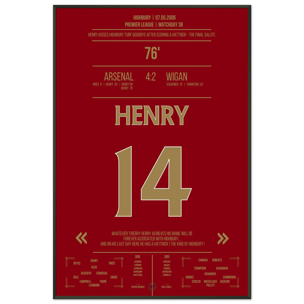 Thierry Henry Hattrick Last Game At Highbury Arsenal - Wigan - The Final Salute