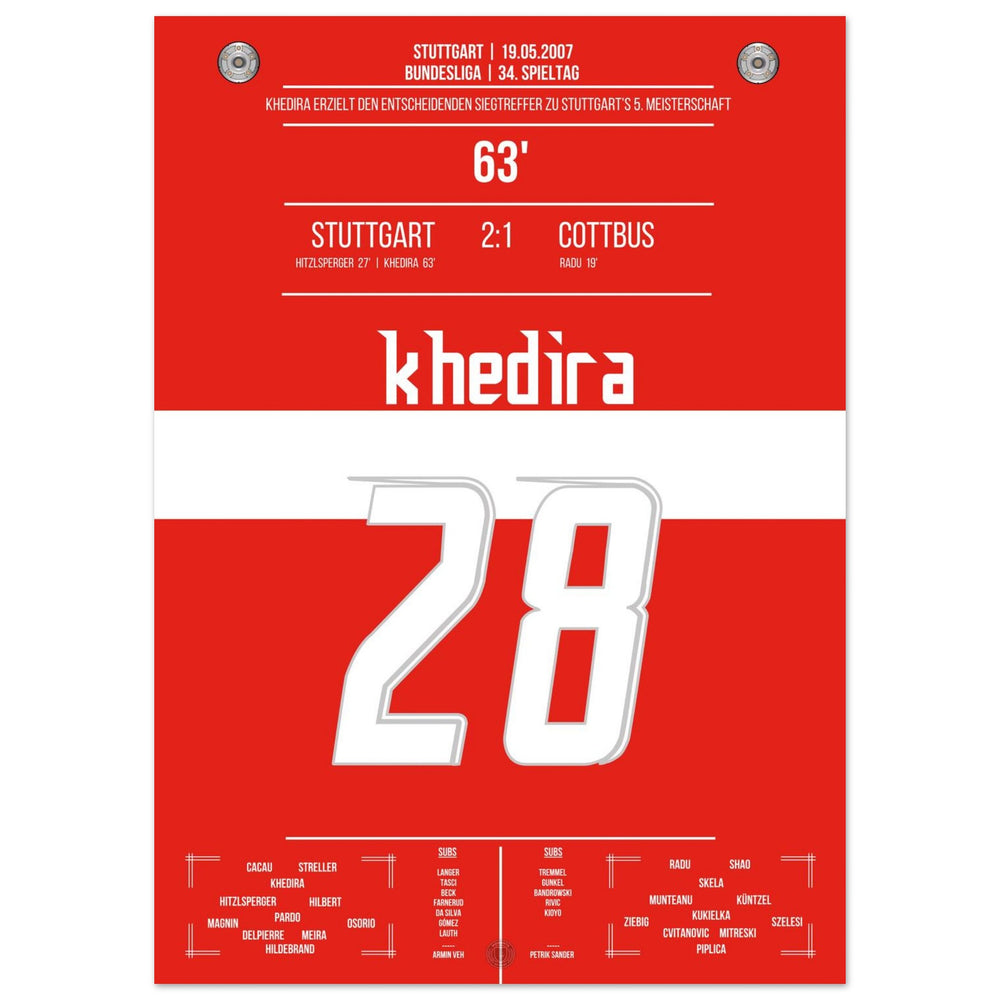 Khedira kopt Stuttgart naar het kampioenschap 2007