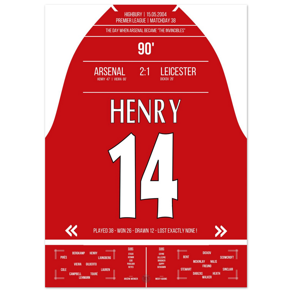 The birth of the "Invincibles" in 2004