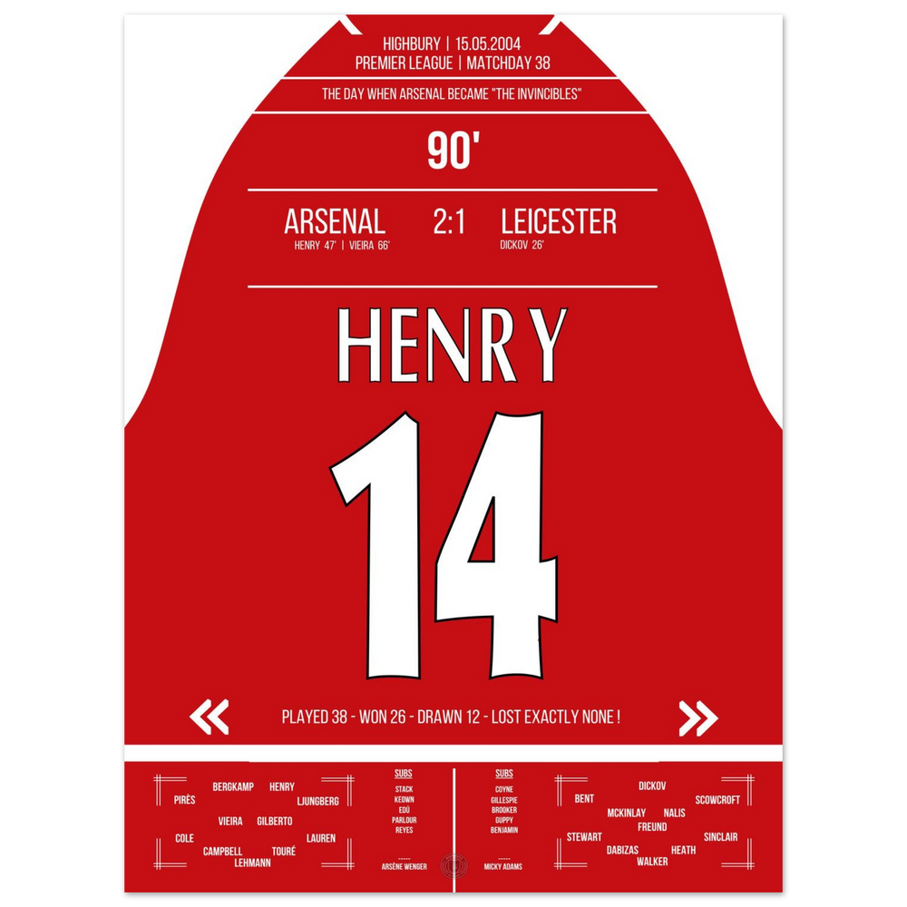 The birth of the "Invincibles" in 2004