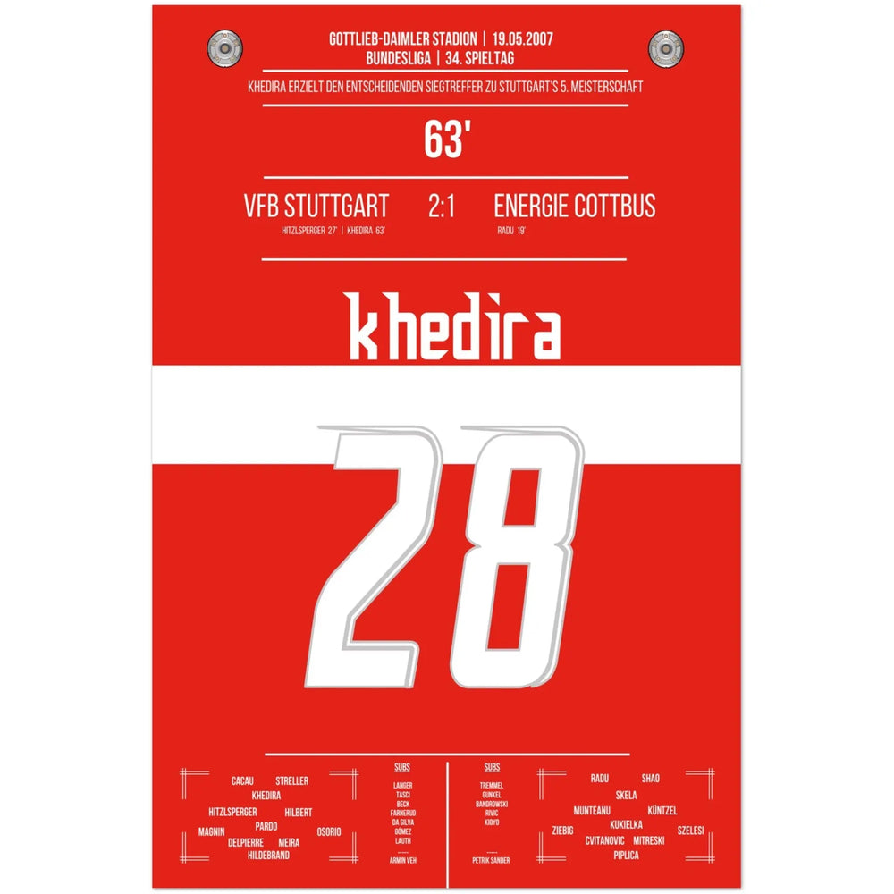 Khedira kopt Stuttgart naar het kampioenschap 2007