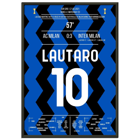 Lautaro's Tor beim Sieg im Derby auf dem Weg zum ersten Scudetto nach 11 Jahren 