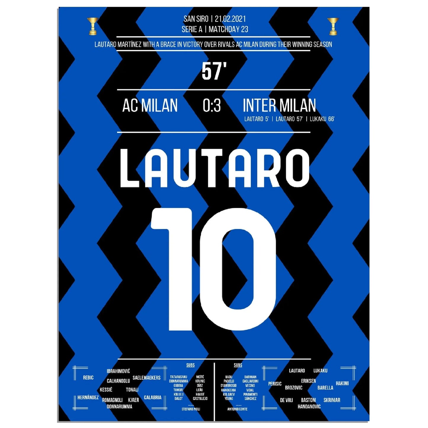 Lautaro's Tor beim Sieg im Derby auf dem Weg zum ersten Scudetto nach 11 Jahren 